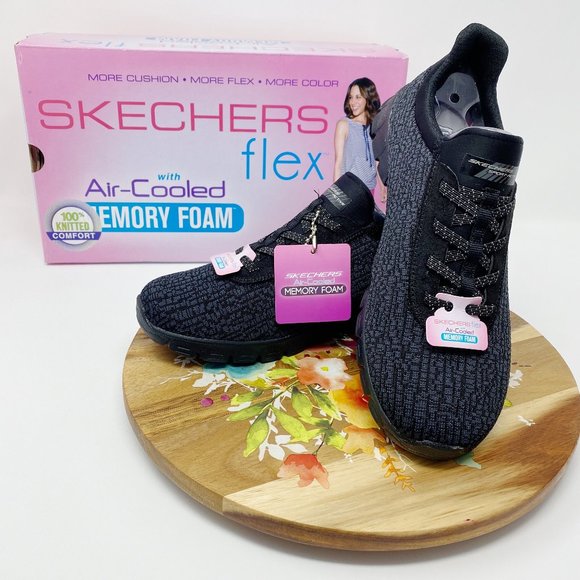NEW Skechers EZ Flex 3.0 Swift N Sly, Black, 7.5M - Picture 1 of 7